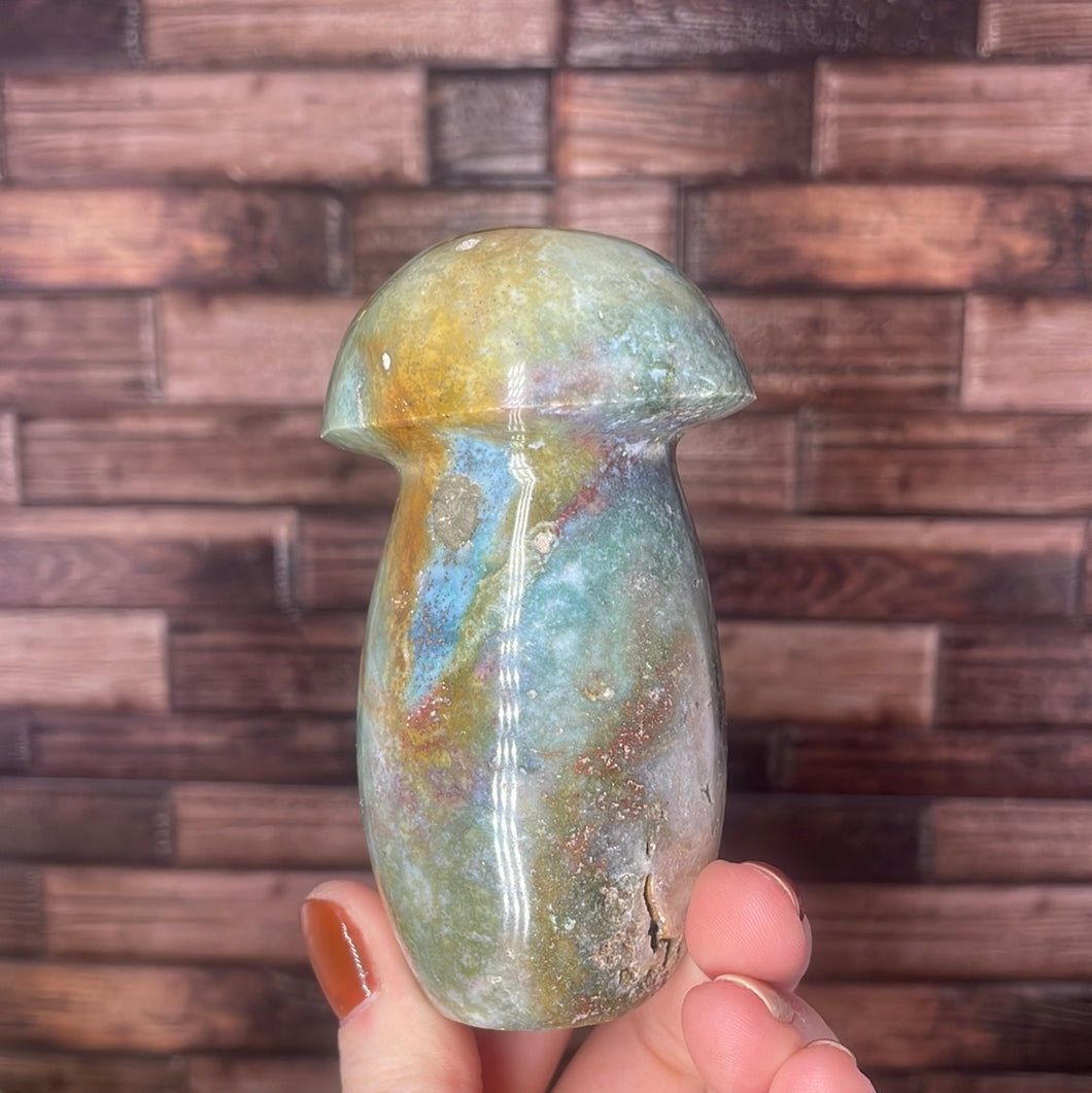 Desert Jasper Mushroom Carving