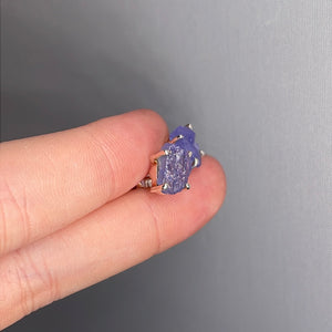 Tanzanite Sterling Silver Stud Earrings