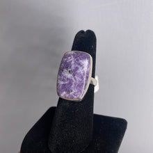 Load image into Gallery viewer, Lepidolite Size 6 Sterling Silver Ring