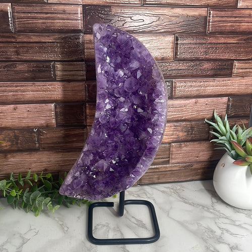 Amethyst Moon On Stand