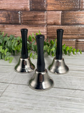 Load image into Gallery viewer, Silver Bell With Black Handle
