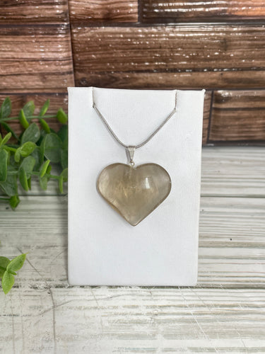 Smoky Citrine Heart Pendant