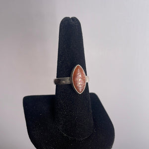 Sunstone Size 8 Sterling Silver Ring