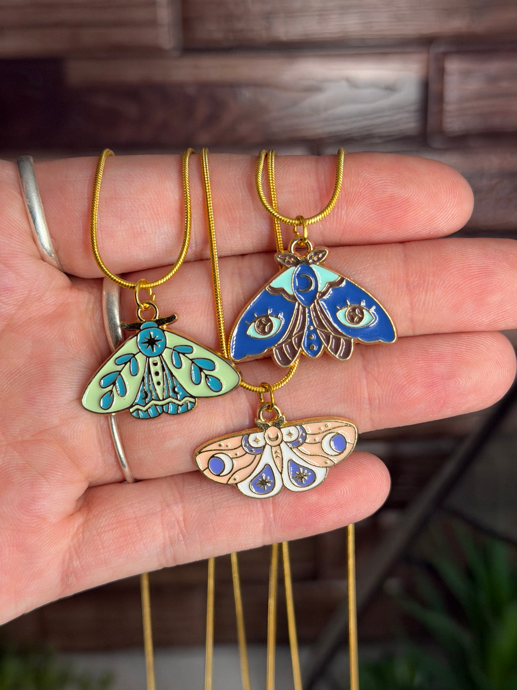 Moth Charm Necklace