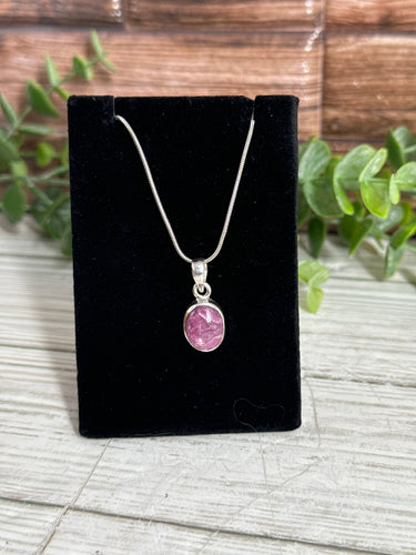 Ruby Sterling Silver Pendant