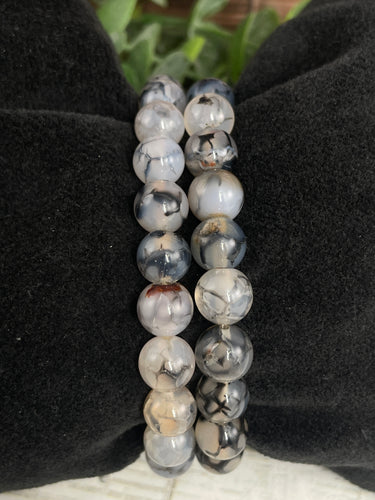 Dragon Vein Agate Crystal Bracelet