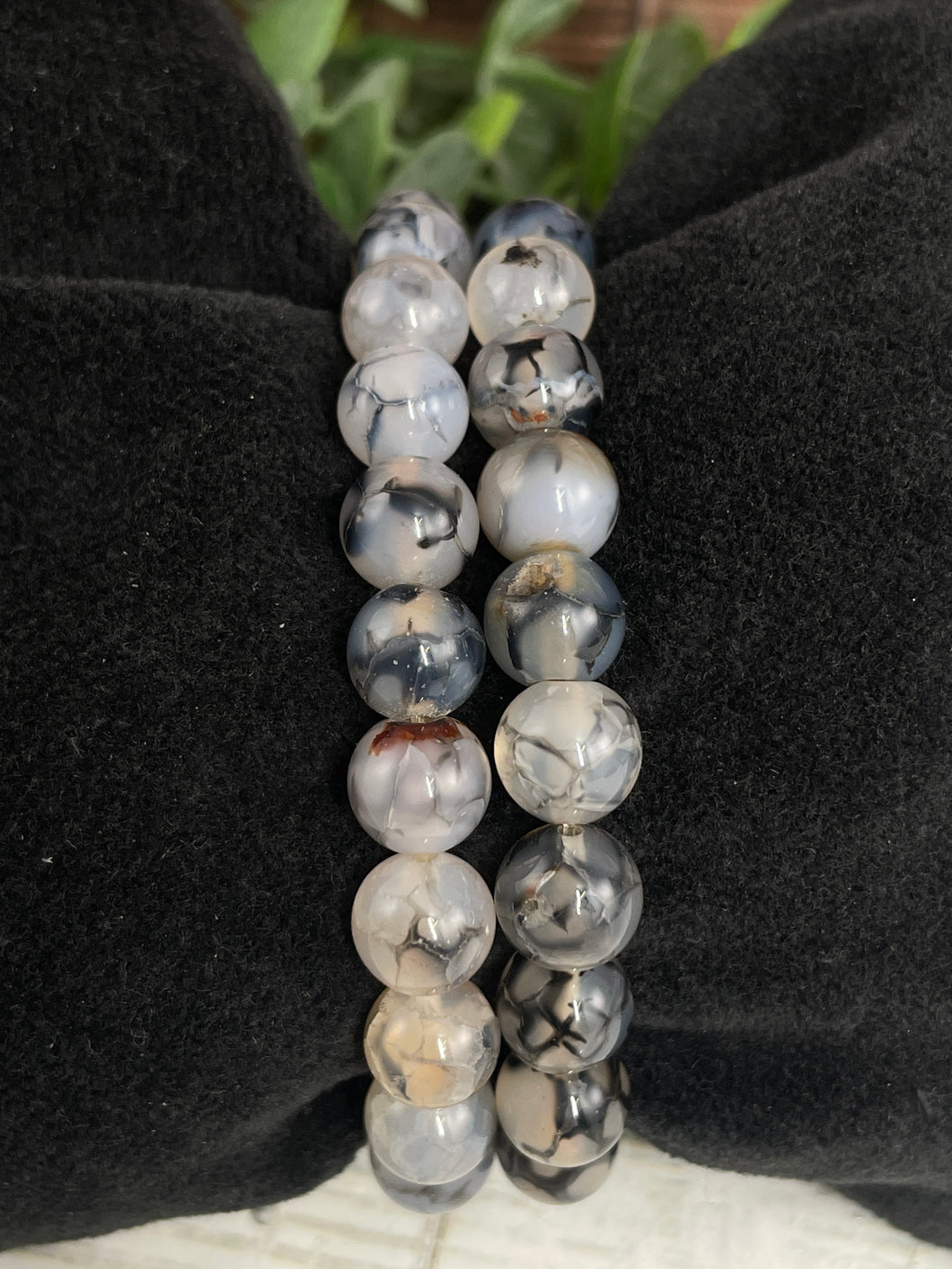 Dragon Vein Agate Crystal Bracelet