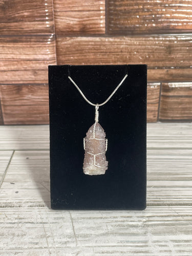 Spirit Quartz Wire-Wrapped Pendant