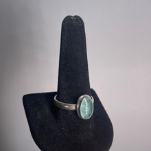 Load image into Gallery viewer, Aqua Kyanite Size 12 Sterling Silver Ring