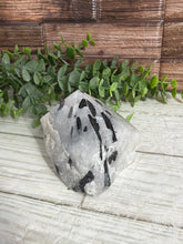 Load image into Gallery viewer, Tourmaline In Quartz Half-Polished Point