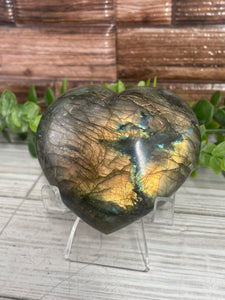 Labradorite Heart