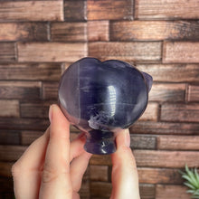 Load image into Gallery viewer, Fluorite Alien Head With Labradorite Eyes