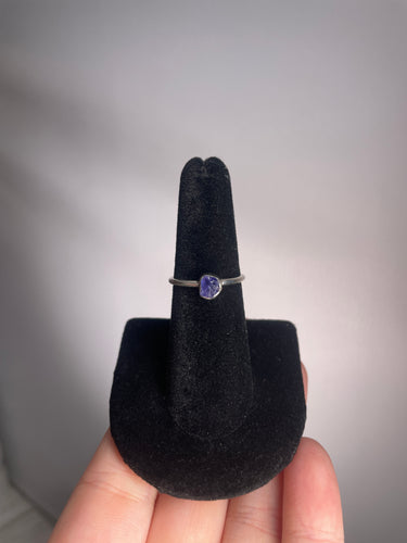 Tanzanite SZ 6 Sterling Silver Ring