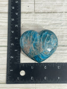 Blue Apatite Heart