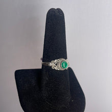 Load image into Gallery viewer, Malachite Size 8 Sterling Silver Ring