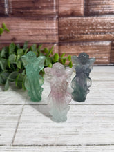 Load image into Gallery viewer, Fluorite Angel Carving