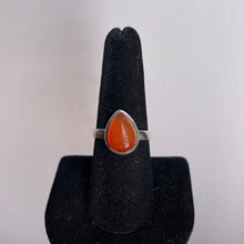 Load image into Gallery viewer, Carnelian Size 8 Sterling Silver Ring