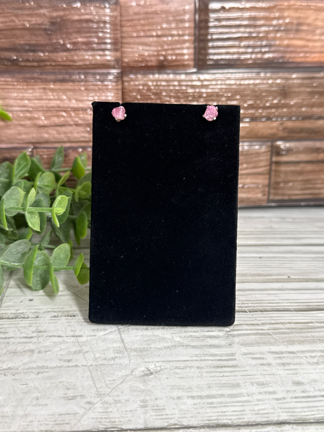 Pink Tourmaline Sterling Silver Earrings