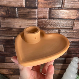 Terracotta Heart Palo Santo Holder