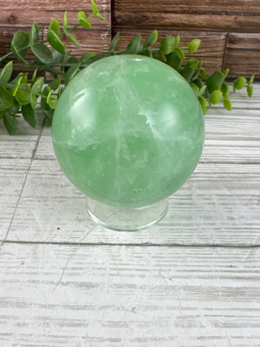 Green Fluorite Sphere