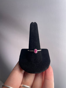 Ruby SZ 10 Sterling Silver Ring