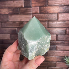 Load image into Gallery viewer, Green Aventurine Half-Polished Point