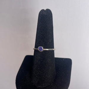 Tanzanite Size 8 Sterling Silver Ring