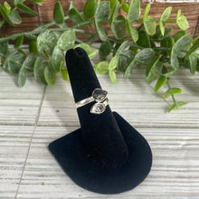 Load image into Gallery viewer, Shungite &amp; Herkimer Diamond Size 6 Sterling Silver Ring