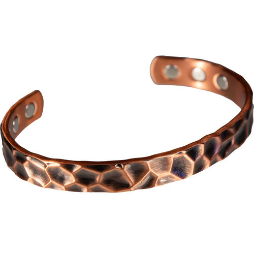 Hammered Copper Magnetic Bracelet