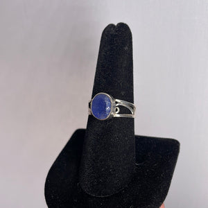 Tanzanite Size 8 Sterling Silver Ring