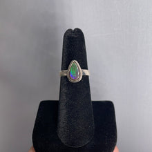 Load image into Gallery viewer, Ammolite Size 6 Sterling Silver Ring