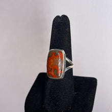 Load image into Gallery viewer, Seam Agate Size 8 Sterling Silver Ring