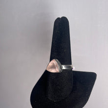 Load image into Gallery viewer, Rose Quartz Size 9 Sterling Silver Ring