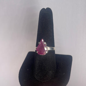 Ruby Size 9 Sterling Silver Ring