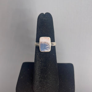 Dendritic Agate Size 5 Sterling Silver Ring