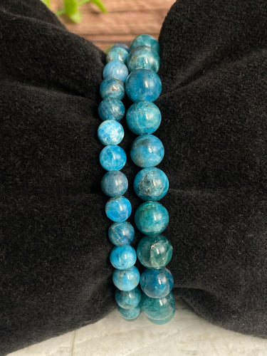 Blue Apatite Crystal Bracelet