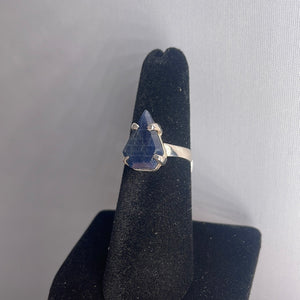 Sapphire Size 6 Sterling Silver Ring