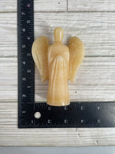 Load image into Gallery viewer, Orange Calcite Angel Carving Large