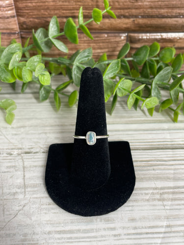 Ethiopian Opal SZ 8 Sterling Silver Ring
