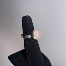 Load image into Gallery viewer, Rose Quartz Size 5 Sterling Silver Ring