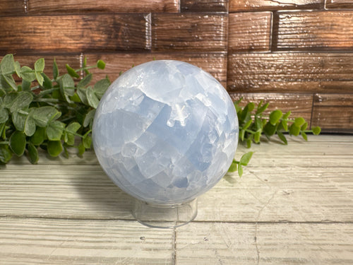 Blue Calcite Sphere
