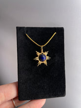 Load image into Gallery viewer, Lapis Lazuli Star/Snowflake Wire-Wrapped Pendant