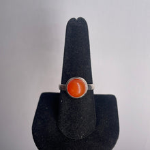 Load image into Gallery viewer, Carnelian Size 9 Sterling Silver Ring