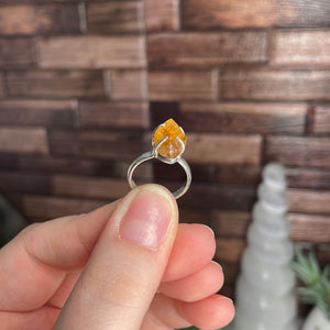 Citrine Size 5 Sterling Silver Ring