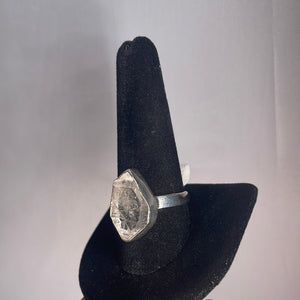 Herkimer Diamond Size 11 Sterling Silver Ring