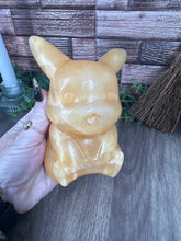 Load image into Gallery viewer, Orange Calcite Pikachu Carving