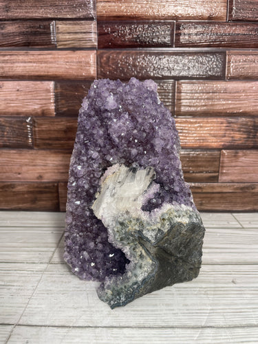 Amethyst Geode With Calcite