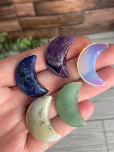 Mini Crystal Moon Carving