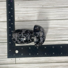 Load image into Gallery viewer, Indigo Gabbro Mushroom Carving