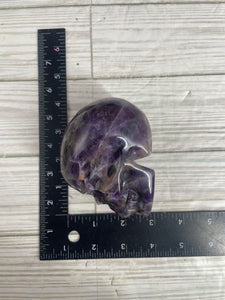 Chevron Amethyst Skull